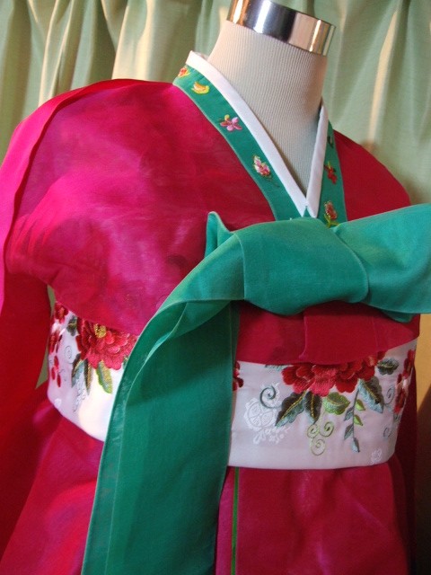 韓服製作「アトリエ クルム」 チマチョゴリ用刺繍帯