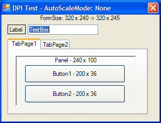 AutoScaleMode=None 96dpi