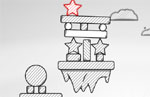 柱を破壊して星を台に乗せるゲーム★Redstar Fall Pro