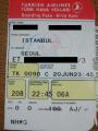 トルコ航空ビジネスクラス搭乗券