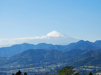 11月　丹沢山系から望む富士山１