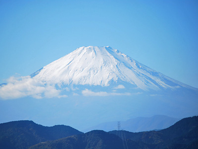 11月　丹沢山系から望む富士山２