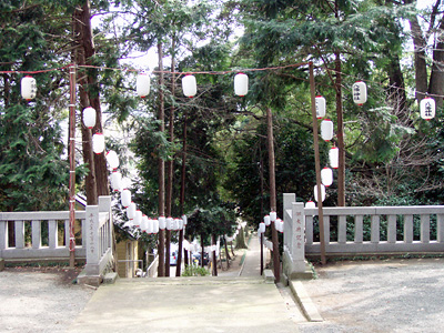 2009年　尾尻　八幡神社　祭礼準備