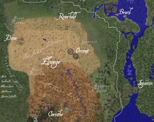 Elsweyr the Deserts of Anequina Map