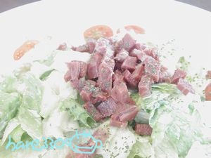 蝦夷鹿肉のサラダ